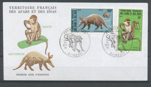 1975 Colonie Française Afars et Issas Enveloppe 1er jour N°408 et 409 H4039