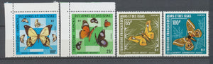 1975/76 Colonie Afars et Issas Timbres Papillon N°404/405 et 420/421 N** H4047