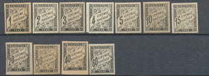 1884 Colonies Générales Taxes N°1 à 11 N*/NSG Cote 165€ H4096