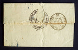 1833 France lettre PARIS Contreseing 4me Mairie en Noir AA43