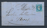 1865 Lettre N°22 obl GC1988 LAVARDAC + BR D Barbaste LOT ET GARONNE (45) N1304