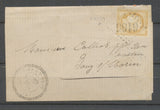 1872 Lettre N°59 Obl CAD T22 GC6165 CHOISY-EN-BRIE(73) SEINE ET MARNE P2646