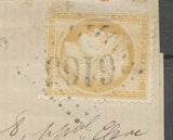 1872 Lettre N°59 Obl CAD T22 GC6165 CHOISY-EN-BRIE(73) SEINE ET MARNE P2646