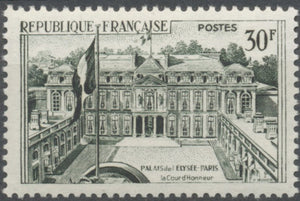 Série touristique. Palais de l'Elysée, à Paris  30f. Vert foncé (1126). Neuf luxe ** Y1192