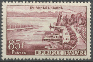 Série touristique. Evian-les-Bains  85f. Lilas-brun (1131). Neuf luxe ** Y1193