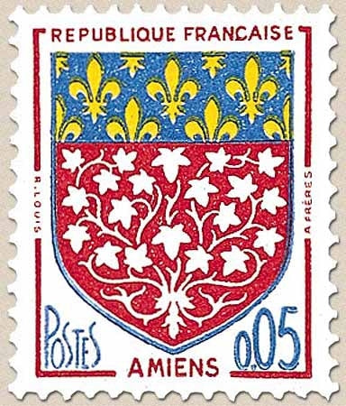 Armoiries de villes (IV) Amiens. 5c. Rouge, bleu et jaune Y1352