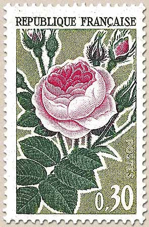 Roses. 30c. Olive, vert-noir et rose Y1357