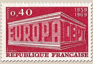 Europa. 10e anniversaire de la Conférence Européenne des Postes et Télécommunications. 40c. Rouge carminé Y1598