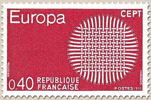 Europa. Symbole en forme de soleil. 40c. Rouge Y1637