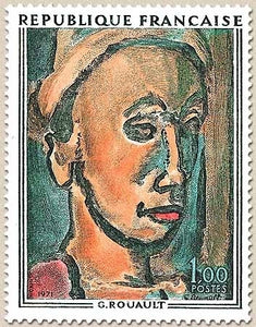 Oeuvres d'art. Songe creux, œuvre de Rouault (1871-1958) 1f. Polychrome Y1673