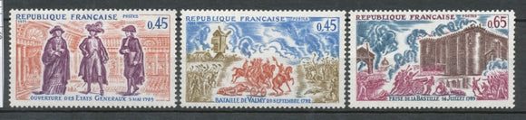 Série Histoire de France. 3 valeurs Y1680S