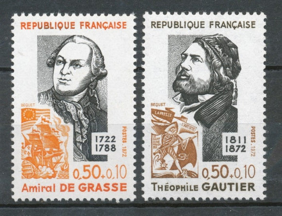 Série Personnages célèbres. 2 valeurs Y1728S