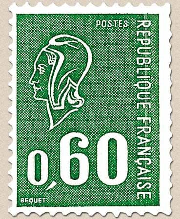 Type Marianne de Béquet. 60c. Vert Y1815