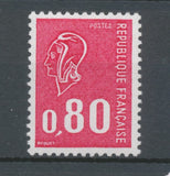 Marianne de Béquet N°1816d 80c rge gomme tropicale sans bande phosphore Y1816d