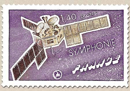 Satellite Symphonie 1f.40 violet et brun-violet Y1887