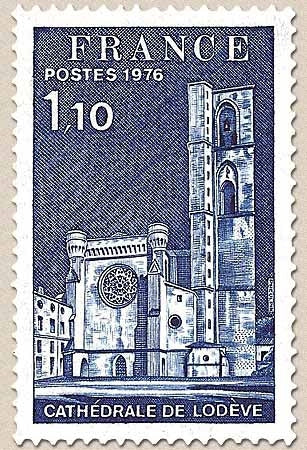 Série touristique. Cathédrale de Lodève 1f.10 outremer Y1902