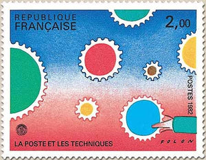 Philexfrance'82. Exposition philatélique internationale. 2f. La Poste et les Techniques Y2200