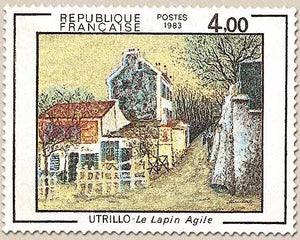 Série artistique. Le Lapin Agile, de Maurice Utrillo (1883-1955). 4f. Multicolore Y2297