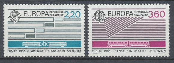 Série Europa. Transports et communication. 2 valeurs Y2532S