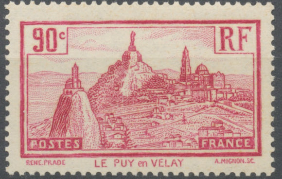 Le Puy-en-Velay. 90c. Rose-lilas Neuf luxe ** Y290