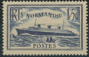 Paquebot "Normandie" 1f.50 bleu  Neuf luxe ** Y299