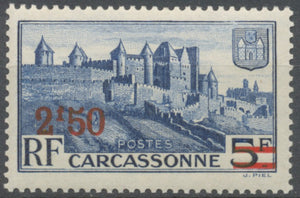 Timbres de 1932-38 avec nouvelle valeur.  2f. 50 sur 5f. Outremer (392) Neuf luxe ** Y490