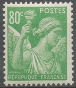 Type Iris.  80c. Vert-jaune Neuf luxe ** Y649