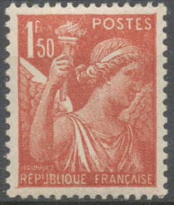 Type Iris.  1f.50 rouge-brun Neuf luxe ** Y652