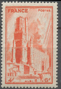 Cathédrales. Au profit de l'Entraide française. Albi. 4f.+6f. Orange Neuf luxe ** Y667