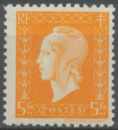 Série de Londres. Marianne de Dulac 5f. Orange Neuf luxe ** Y697