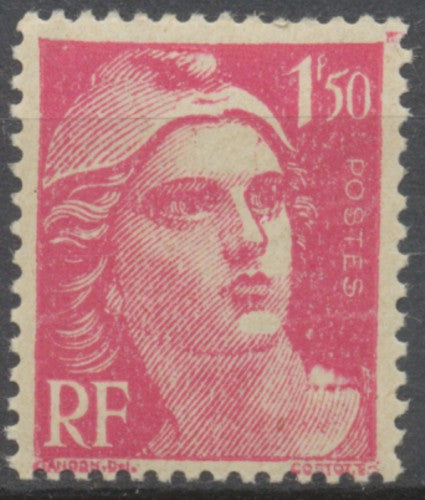 Marianne de Gandon 1f.50 rose carminé Neuf luxe ** Y712