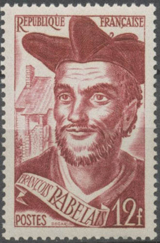 François Rabelais (1494-1553) 12f. Brun-rouge. Neuf luxe ** Y866