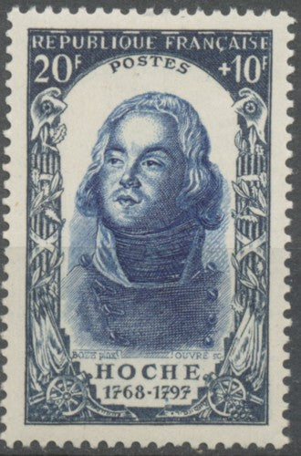 Célébrités du XVIIIe siècle (II).  Lazare Hoche  20f. + 10f. Bleu. Neuf luxe ** Y872