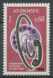 Andorre FR N°182 60c. carmin/violet/noir NEUF** ZA182