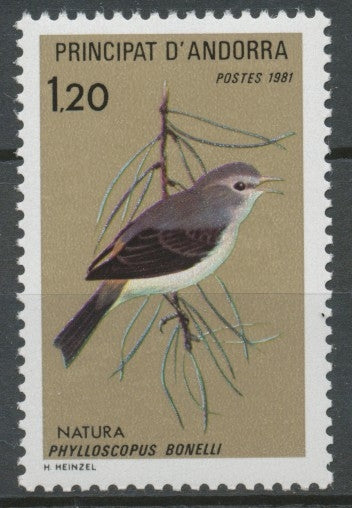 Andorre Français N°294 1f.20 Faune N** ZA294