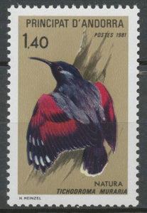 Andorre Français N°295 1f.40 Faune N** ZA295