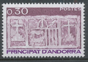 Andorre FR N°319 30c brun-violet/violet foncé N** ZA319