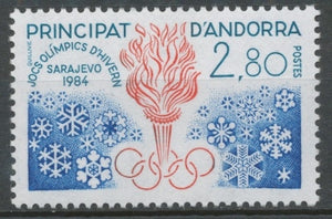 Andorre FR N°327 2f.80 bleu et rouge N** ZA327