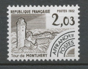 Préos N°176 Monuments historiques. 2 f.03 brun foncé ZP176