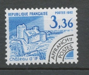 Préoblitérés N°177 Monuments historiques. 3 f. 36 bleu ZP177